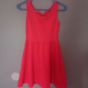 Neon Pink Skater Dress